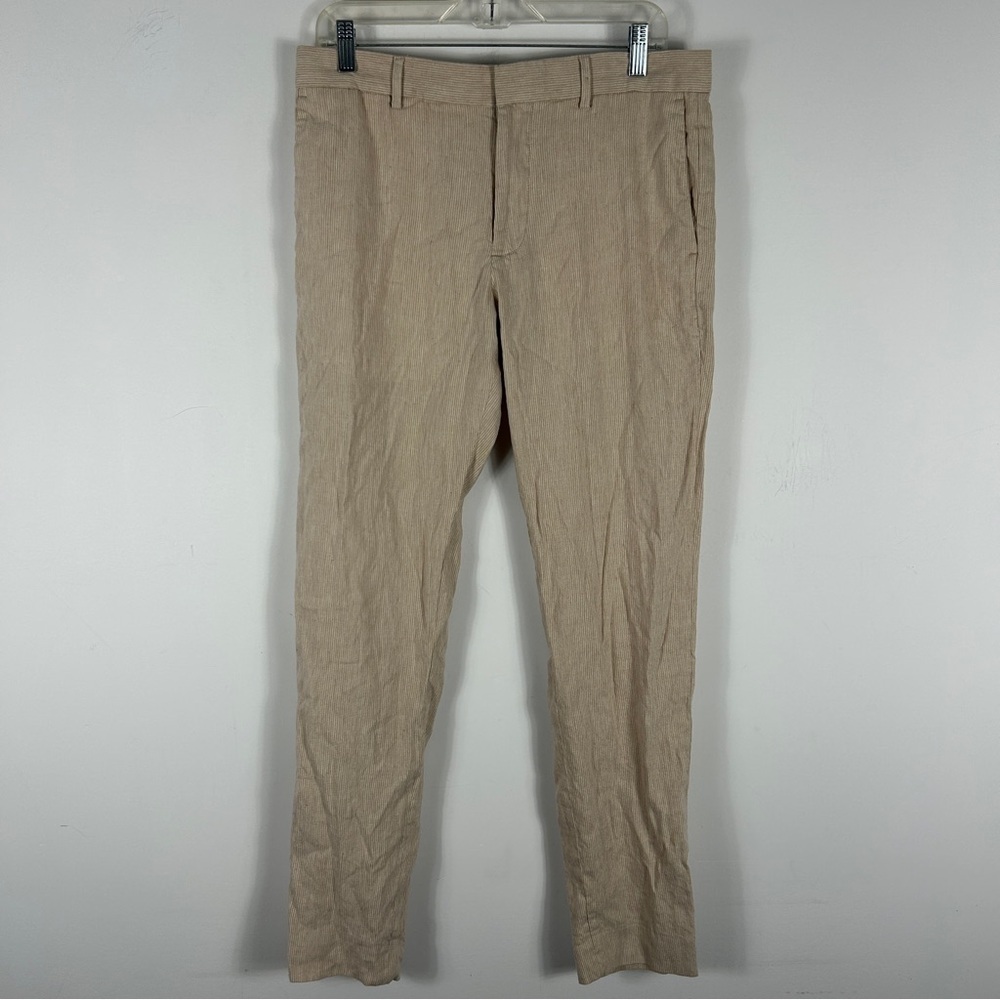 ❤️ Club Monaco Men's Beige Linen Blend Chinos Size 31x32